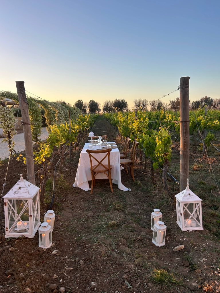 Cena al tramonto tra le vigne – Masseria Torleanzi
