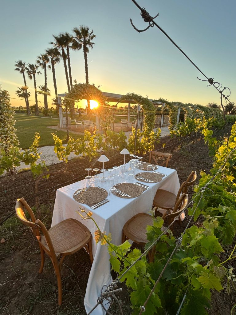 Cena al tramonto tra le vigne – Masseria Torleanzi